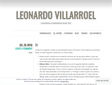 Tablet Screenshot of leonardovillarroel.com